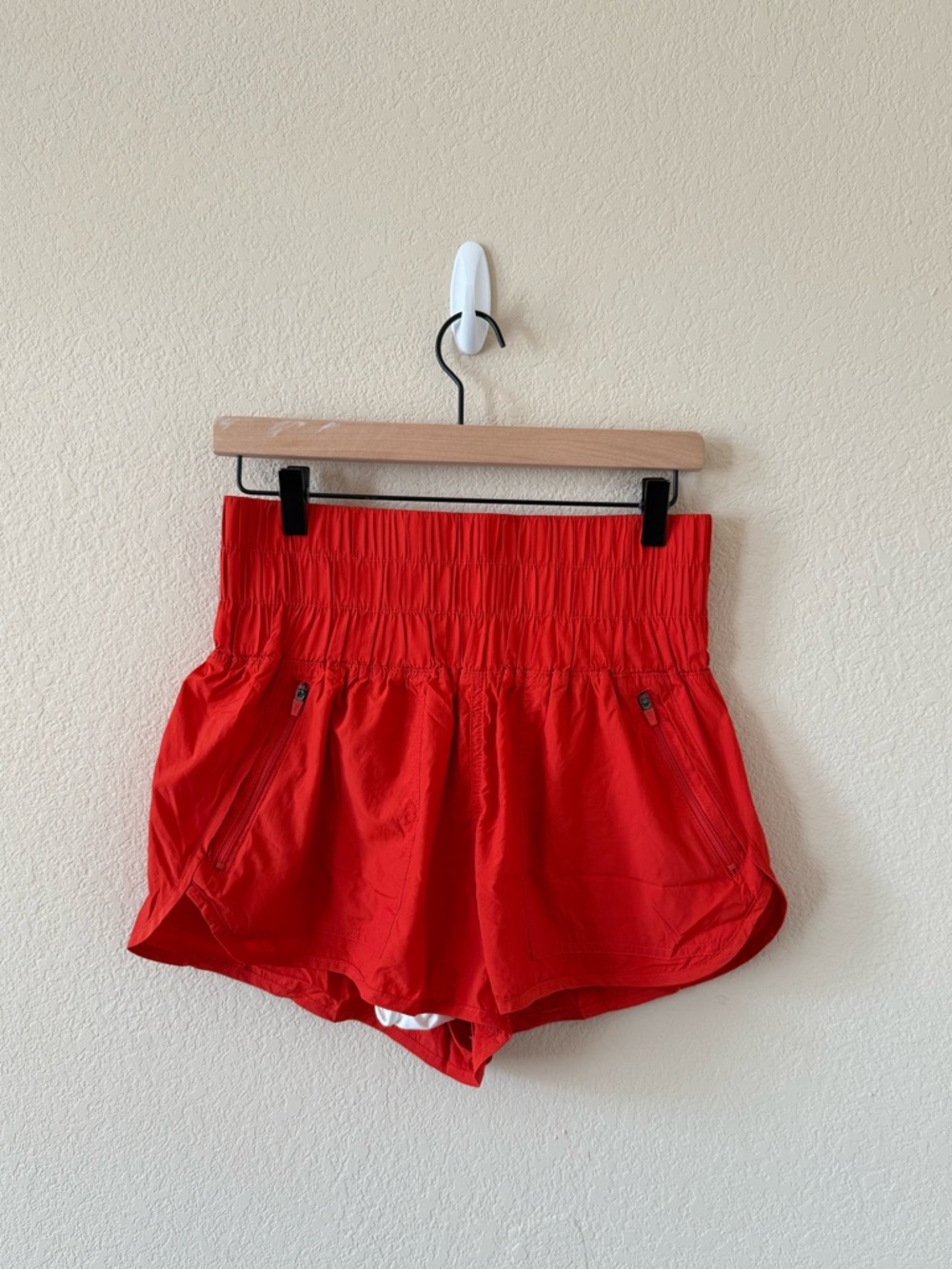 Free People Movement The Way Home High Waist Shorts in Orange